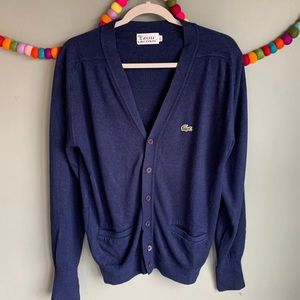 Vintage Lacoste Cardigan Size Medium
